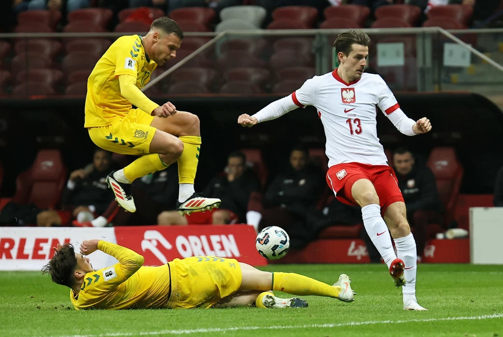 Jakub Kamiński zaliczył asystę w meczu Polska - Litwa