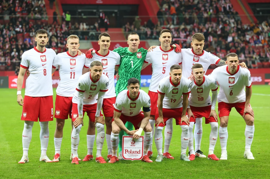 Reprezentacja Polski przed meczem z Litwą Reprezentacja Polski przed meczem z Litwą