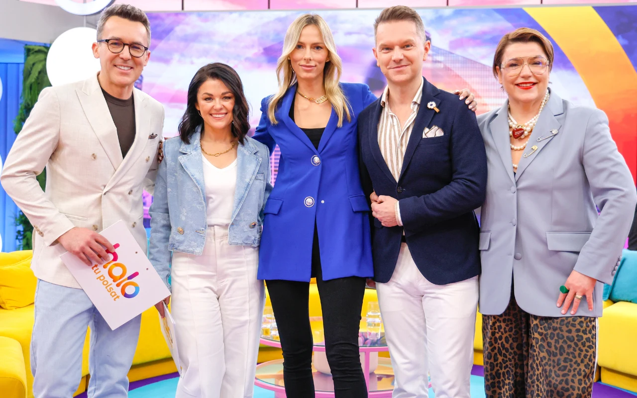 Jola Czaja, Anna Wrońska, Tomasz Roy-Szablewski oraz prowadzący "halo tu polsat"
