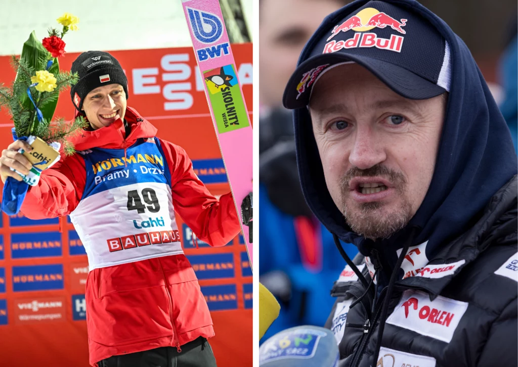 Paweł Wąsek i Adam Małysz Paweł Wąsek i Adam Małysz