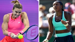 Maria Sakkari (L) i Coco Gauff (P)