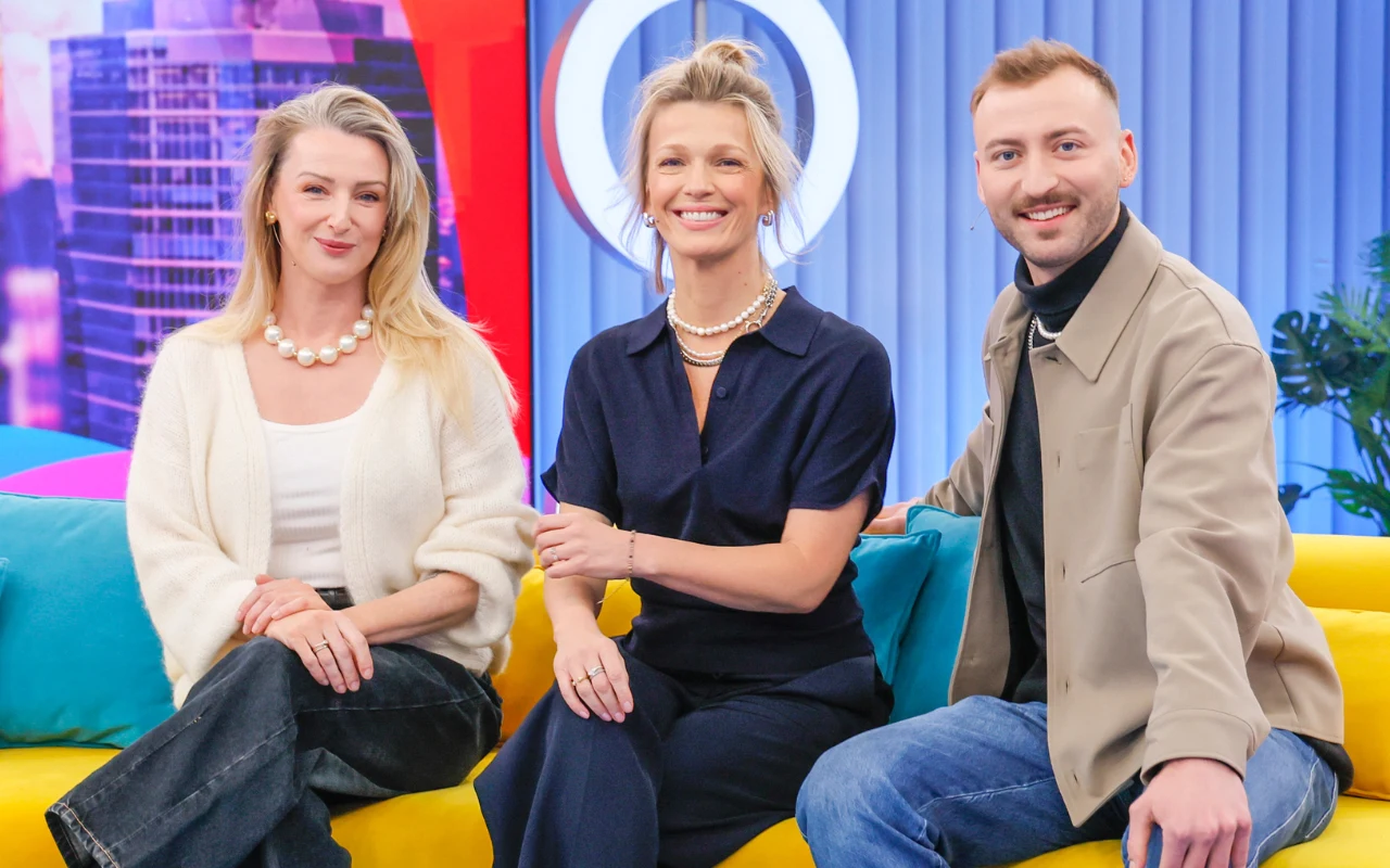 Ula Chincz, Magda Mołek i Michał Bartkiewicz w "halo tu polsat"
