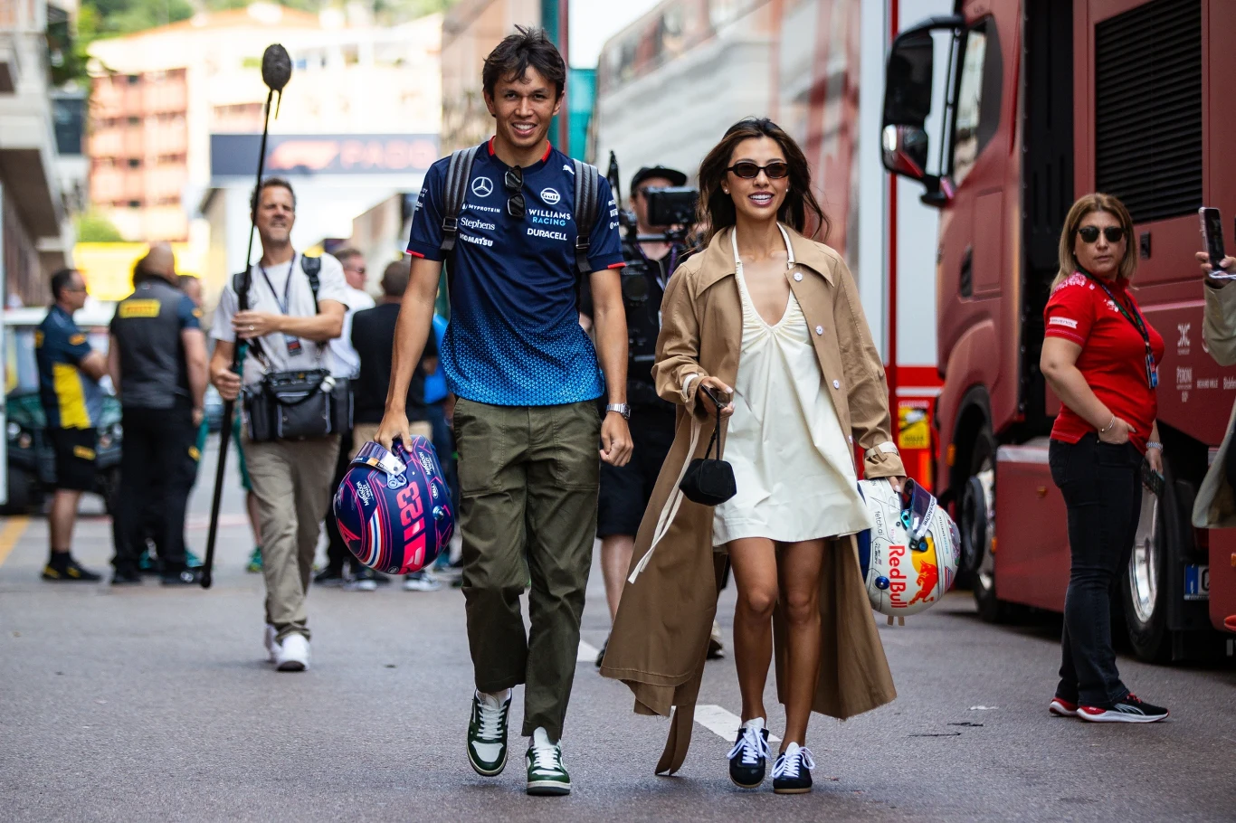 Alexander Albon i Lily Muni He