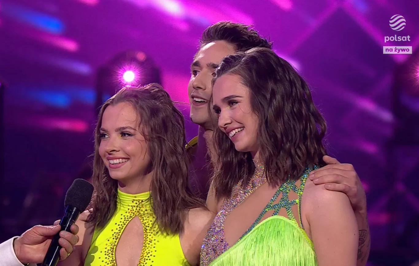 Taniec z gwiazdami - Ola Filipek i Wojciech Kucina w towarzystwie przyjaciółki Wiktorii