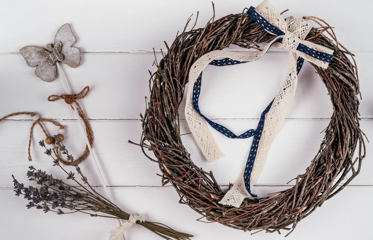 Wianuszek z gałązek brzozy