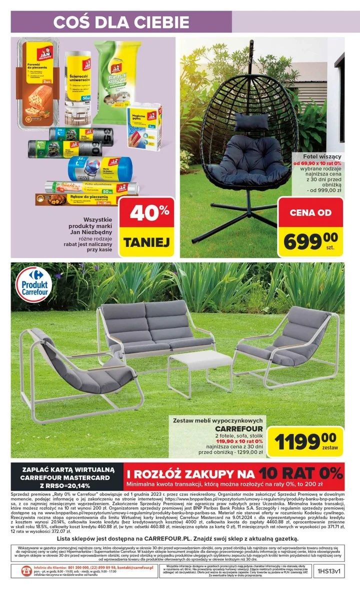 HIT do ogrodu w Carrefourze! Fotel wiszący w rewelacyjnej cenie – aż 300 zł mniej! HIT do ogrodu w Carrefourze! Fotel wiszący w rewelacyjnej cenie – aż 300 zł mniej!