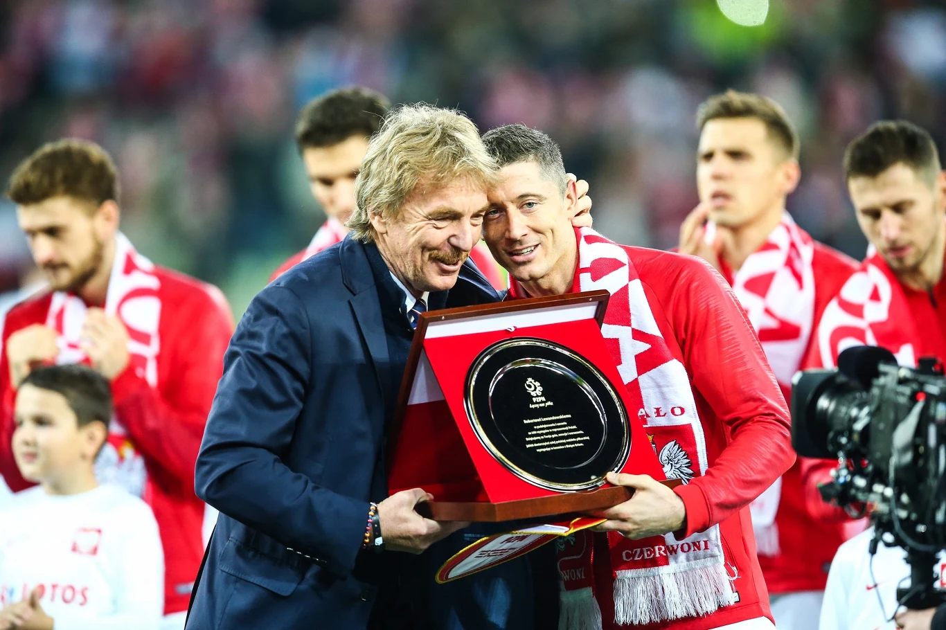 Zbigniew Boniek i Robert Lewandowski