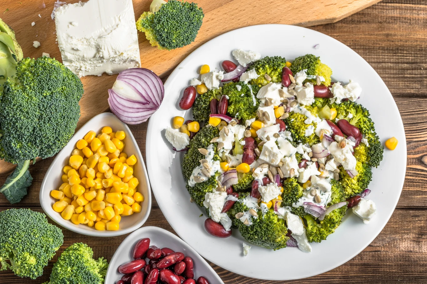 Smaczna i zdrowa sałatka z brokułem