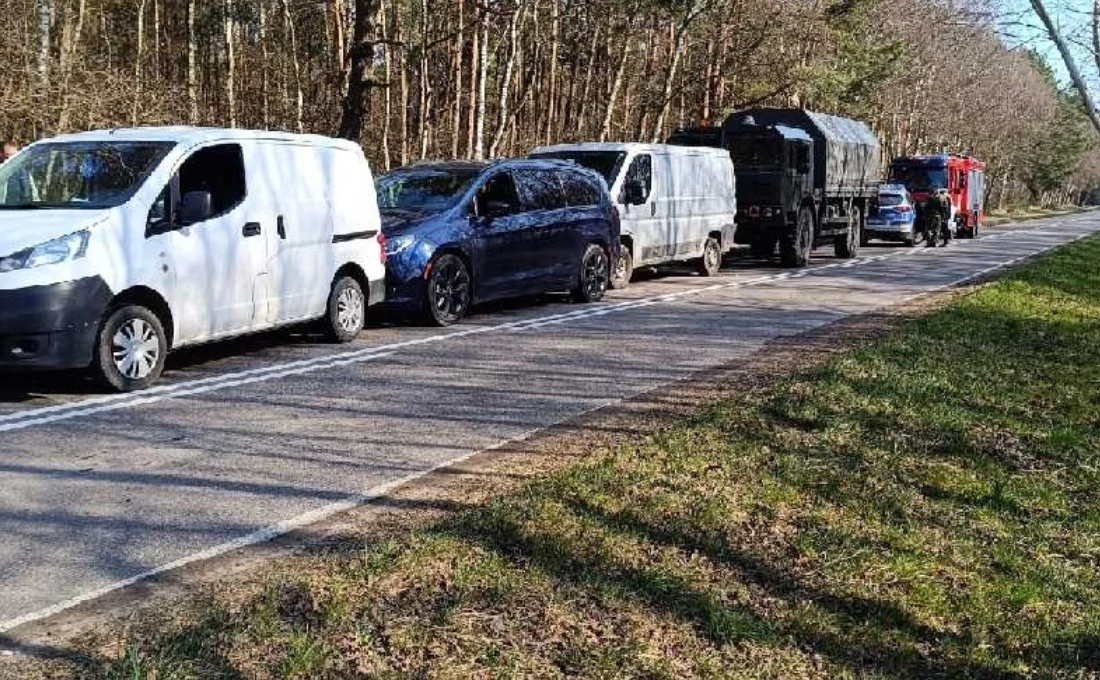 Wypadek wojskowej ciężarówki w woj. zachodniopomorskim Wypadek wojskowej ciężarówki w woj. zachodniopomorskim