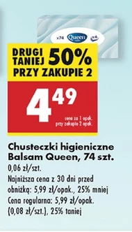 Chusteczki higieniczne Queen