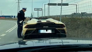 2500 zł za 9 sekund wciskania gazu. Kierowca szarżował Lamborghini po S7