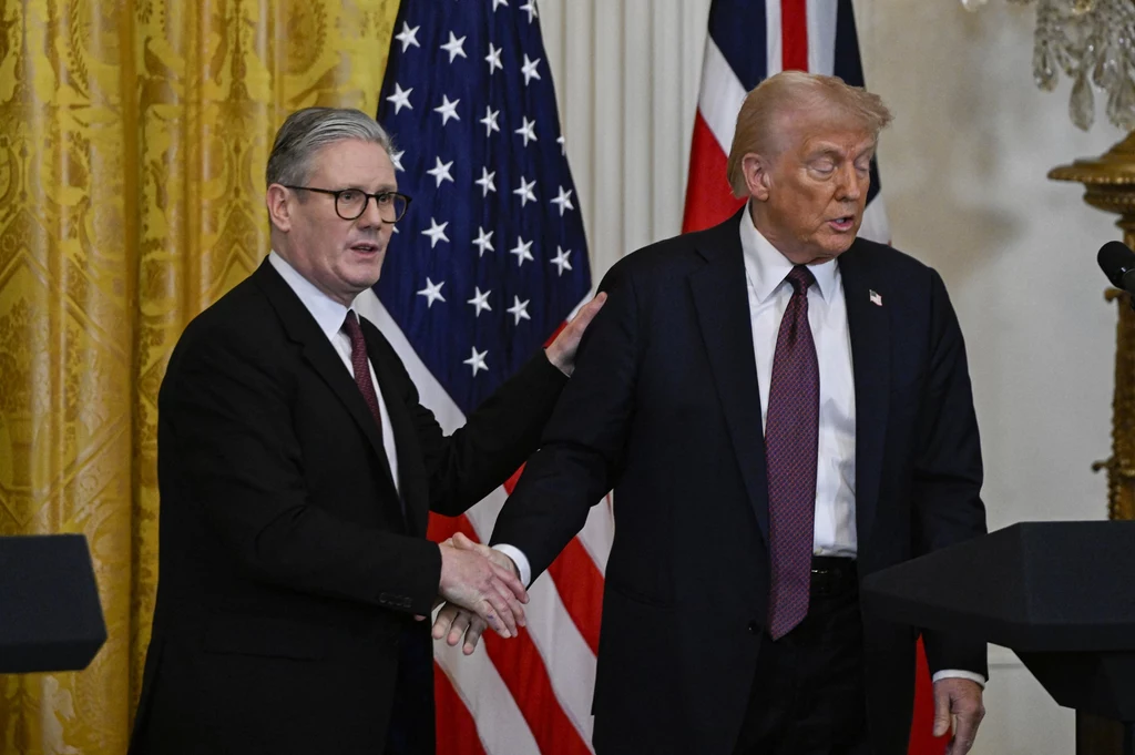 Brytyjski premier Keir Starmer i prezydent USA Donald Trump rozmawiali o nowym porozumieniu gospodarczym (zdj. z 28 lutego)