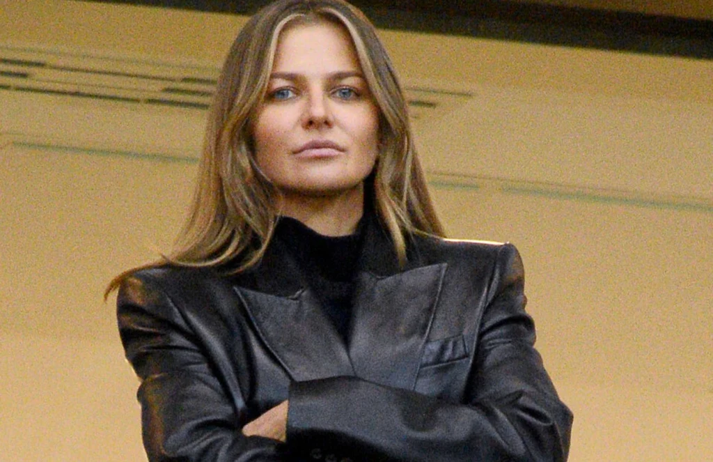 Anna Lewandowska na meczu Polska - Malta