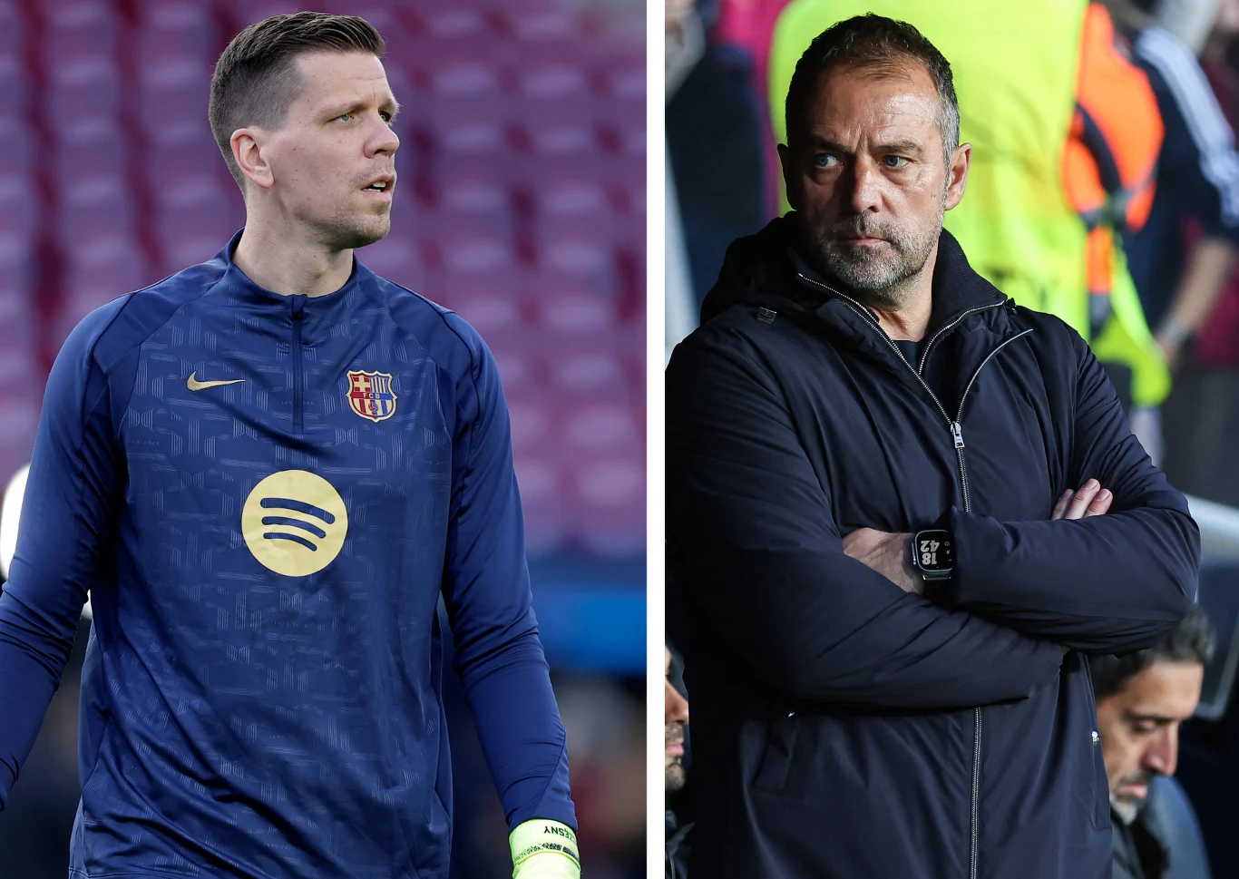 Wojciech Szczęsny i Hansi Flick Wojciech Szczęsny i Hansi Flick