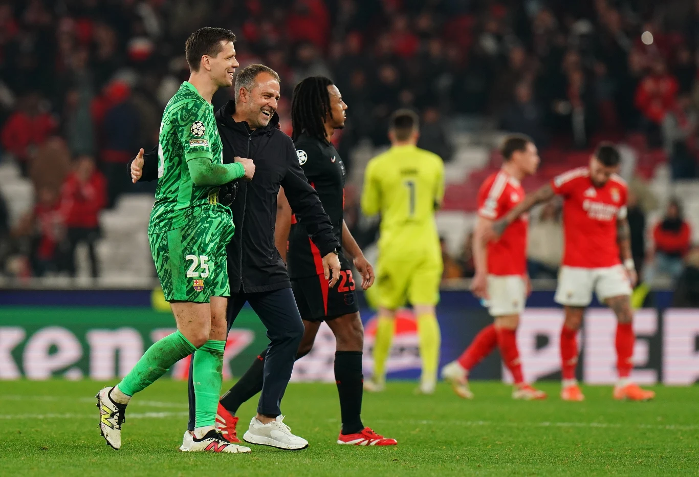 Wojciech Szczęsny i Hansi Flick Wojciech Szczęsny i Hansi Flick