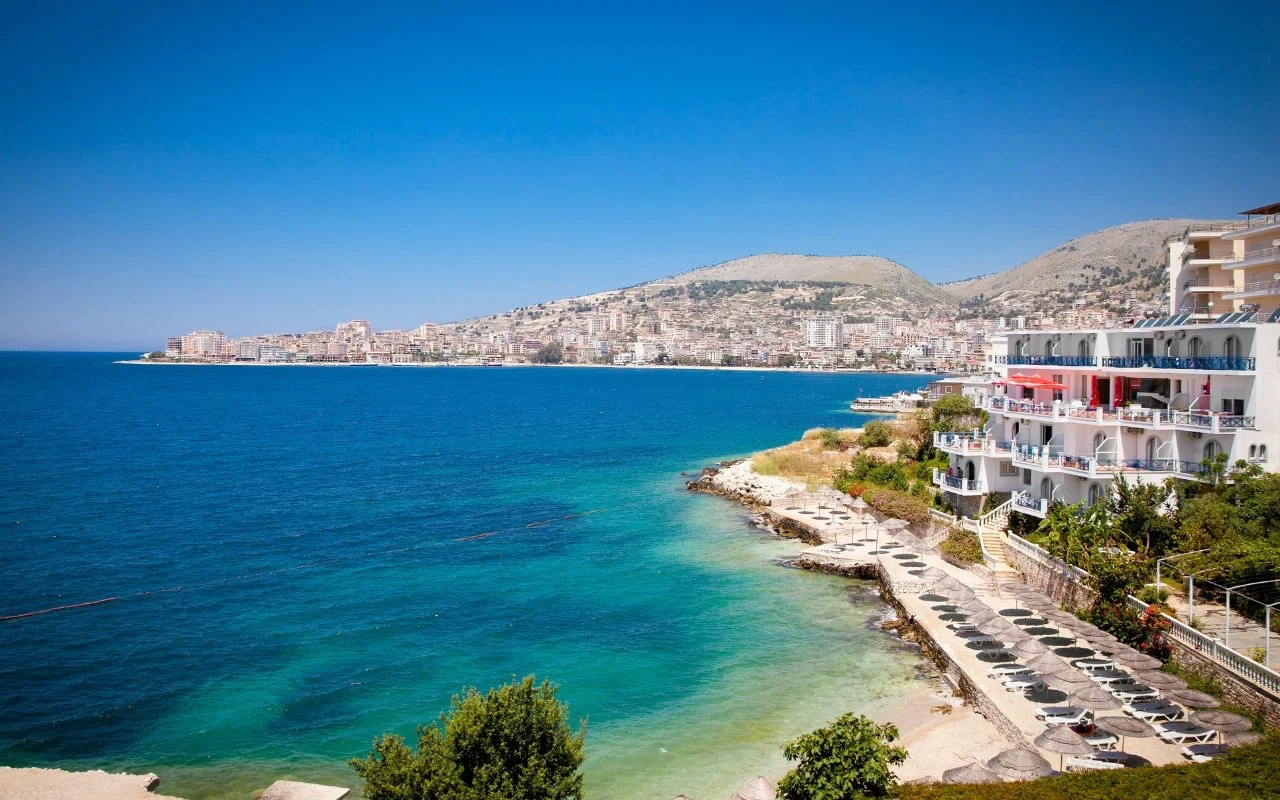 Wybrzeże Saranda w Albanii