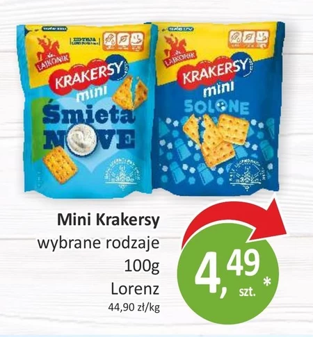 Lajkonik Krakersy mini solone 100 g