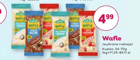 Kupiec Wafle kukurydziane z czekoladą mleczną 56 g (4 sztuki)