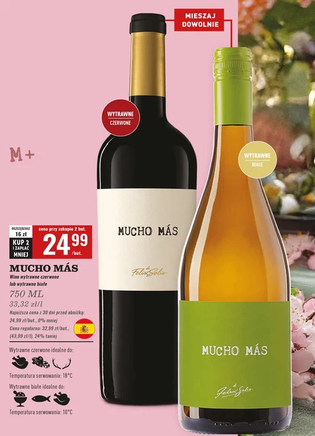Mucho Más Blanco Wino białe wytrawne 0,75 l