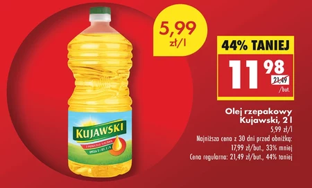 Kujawski Olej rzepakowy z pierwszego tłoczenia 2 l