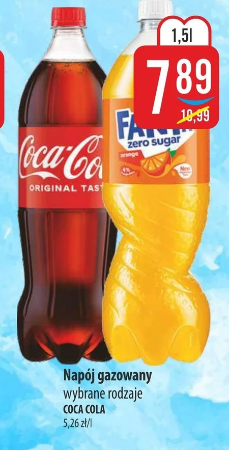Fanta Napój gazowany o smaku pomarańczowym 1,5 l
