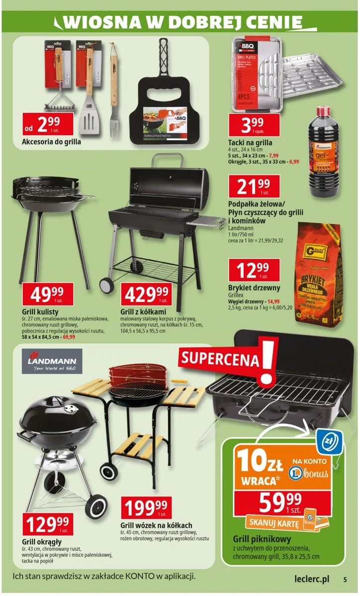 Sezon grillowy - czas start! Grille i akcesoria w szokująco niskich cenach w E.Leclerc!