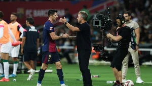 Robert Lewandowski i Hansi Flick