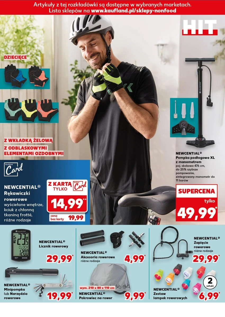 Akcesoria rowerowe w Kauflandzie 