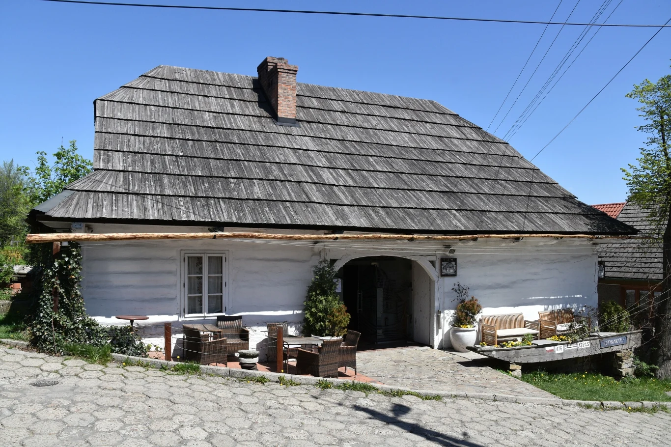 Zabytkowe domy drewniane w Lanckoronie