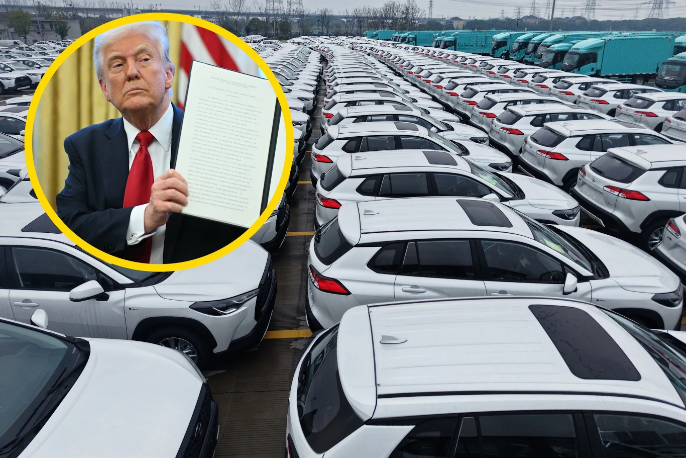 Donald Trump wprowadził wysokie cła na importowane do USA samochody. To początek wojny handlowej Donald Trump wprowadził wysokie cła na importowane do USA samochody. To początek wojny handlowej