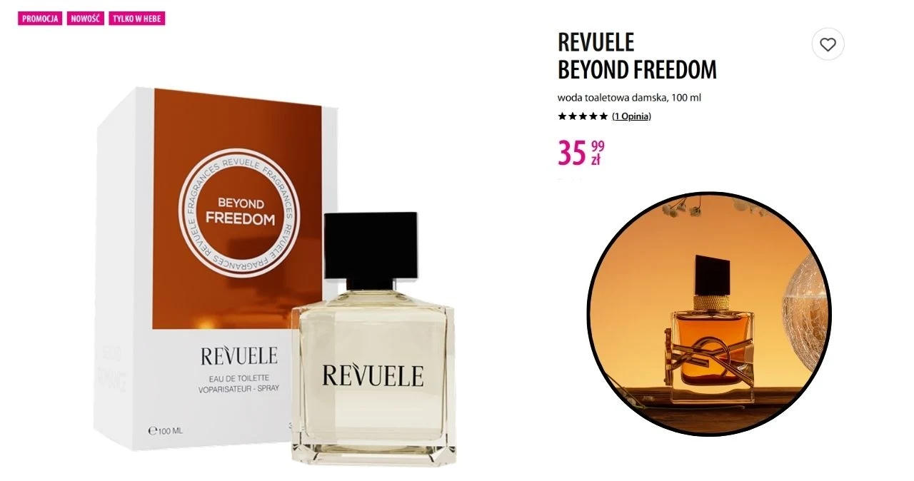 Revuele Beyond Freedom - inspirowane perfumami YSL Libre
