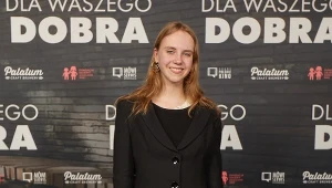 Lila Vasina podczas premiery filmu "Dla waszego dobra" w kinie Wisła