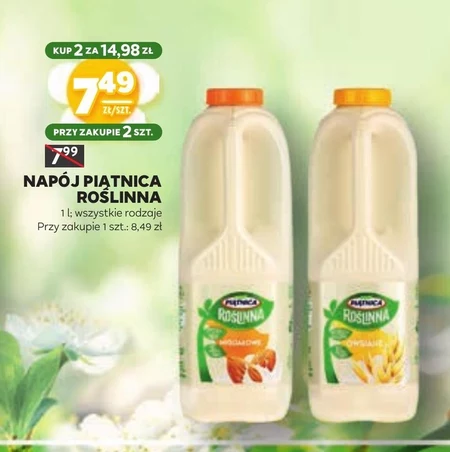 Piątnica Roślinna Napój owsiany 1 l