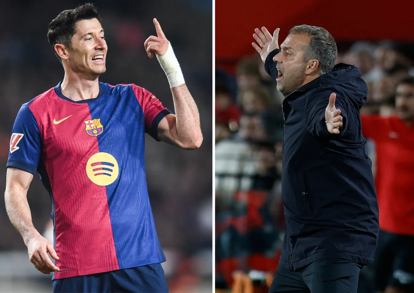 Robert Lewandowski i Hansi Flick