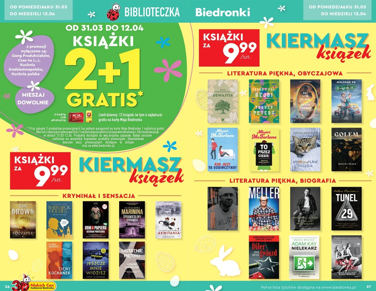 Literackie bestsellery wracają do Biedronki! Takiej promocji na książki dawno nie było