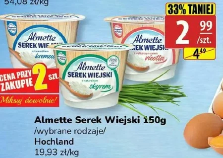 Almette Serek wiejski z delikatnym serem ricotta 150 g