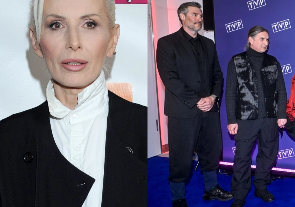 Olga Jackowska i synowie: Szymon Sipowicz i Mateusz Jackowski