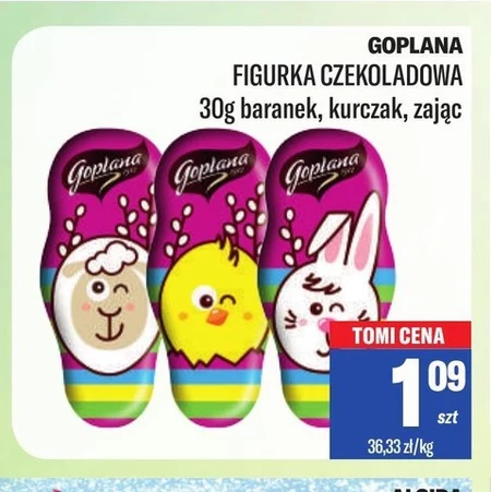Goplana Zając Figurka o smaku karmelowym w czekoladzie 30 g