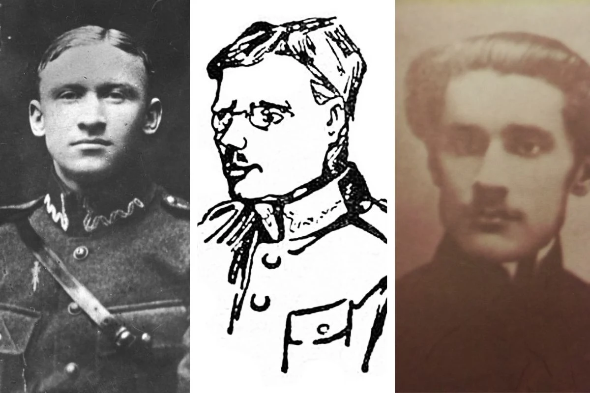Józef Muraszko, szkic portretu Antoniego Wieczorkowskiego, Walery Bagiński jako student Józef Muraszko, szkic portretu Antoniego Wieczorkowskiego, Walery Bagiński jako student