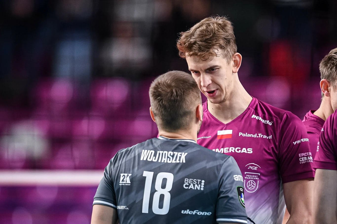 Artur Szalpuk i Damian Wojtaszek, przyjmujący i libero PGE Projektu Warszawa Artur Szalpuk i Damian Wojtaszek, przyjmujący i libero PGE Projektu Warszawa