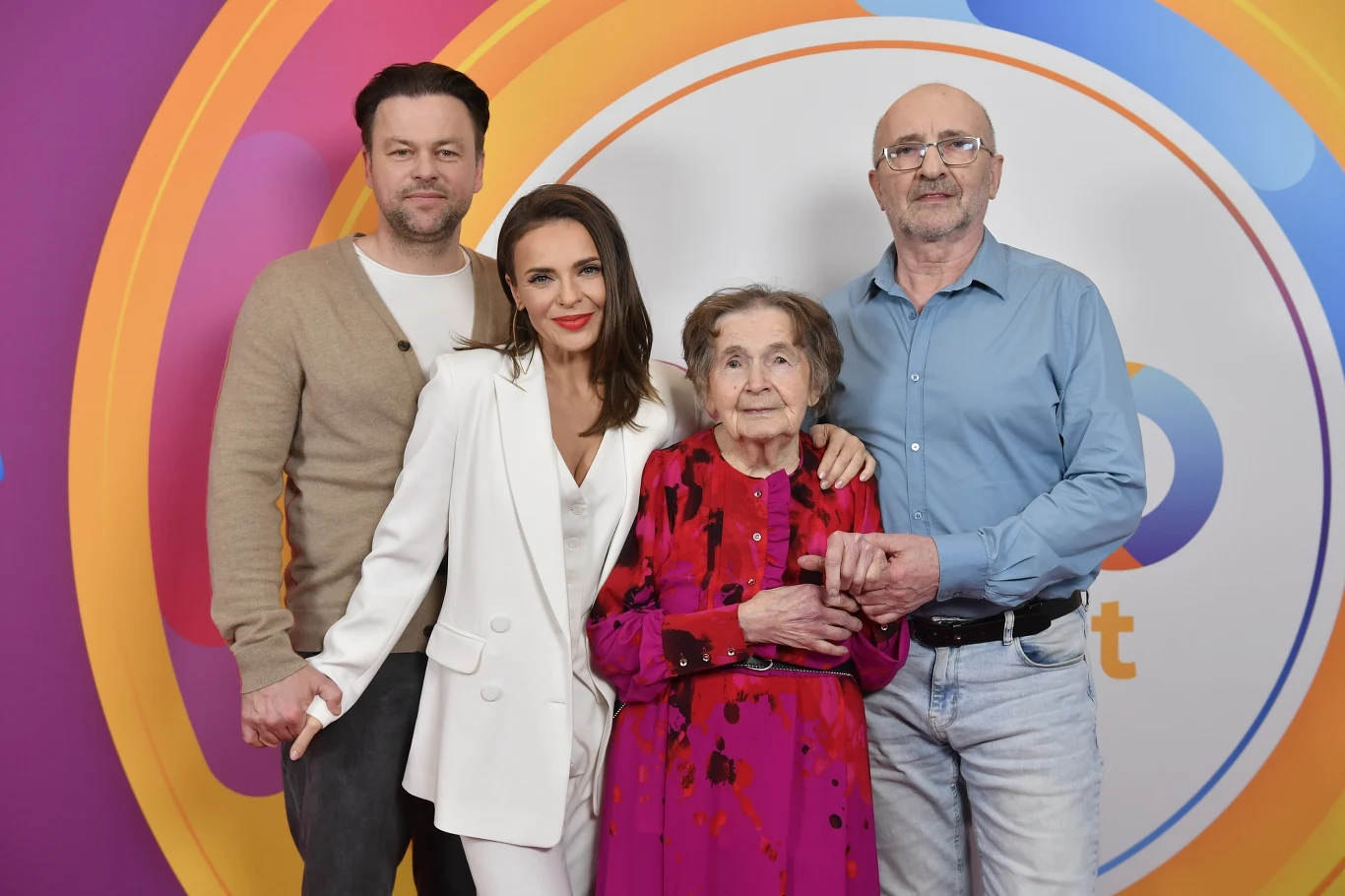 Edyta Herbuś z rodziną w "halo tu polsat"