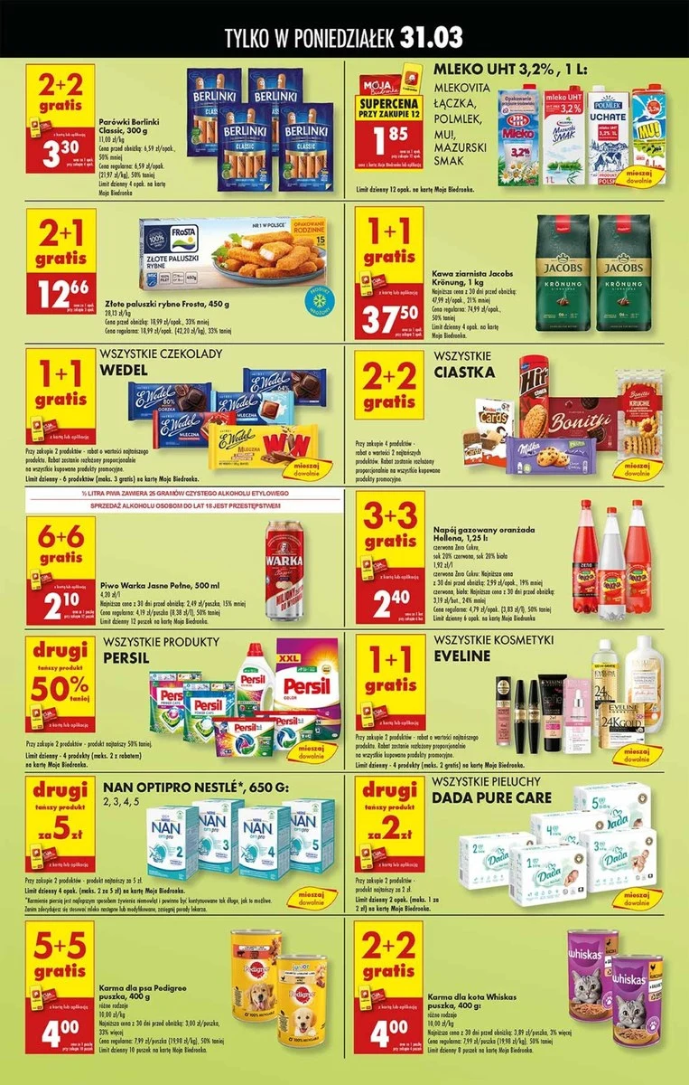 Poniedziałek, który przejdzie do historii! Biedronka ogłosiła hitowe promocje i rozdaje produkty za grosze! Poniedziałek, który przejdzie do historii! Biedronka ogłosiła hitowe promocje i rozdaje produkty za grosze!