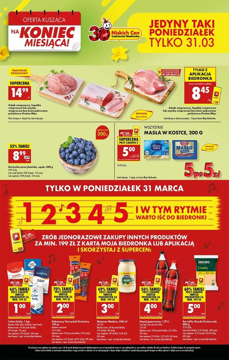 Tylko dziś Biedronka przeceniła wszystko, co najlepsze. Jedyny taki poniedziałek! Tylko dziś Biedronka przeceniła wszystko, co najlepsze. Jedyny taki poniedziałek!