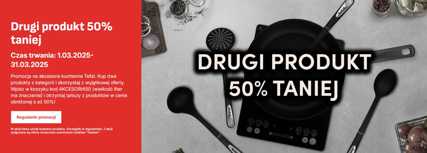 Szukasz więcej? Sprawdź promocje na produkty bezpośrednio na tefal.pl
