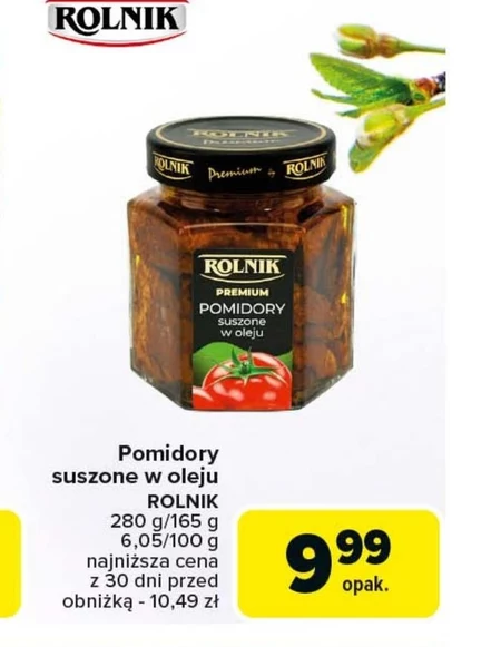 Rolnik Premium Pomidory suszone w oleju 280 g