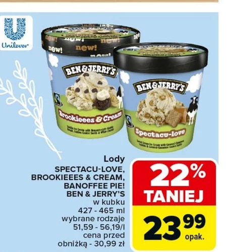 Ben & Jerry's Cookie Dough Lody 465 ml