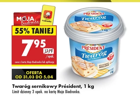 Président Twaróg sernikowy 1 kg