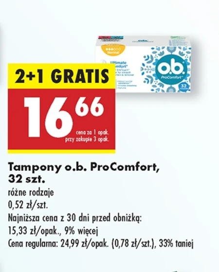 O.B. ProComfort Super Tampony 32 sztuki