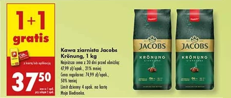 Jacobs Krönung Kawa ziarnista palona 1 kg