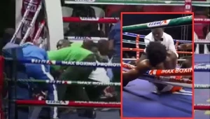 Gabriel Oluwasegun Olanrewaju padł na deski bez ciosu. Szybko zaczął być opatrywany już między linami, niestety doszło do tragedii